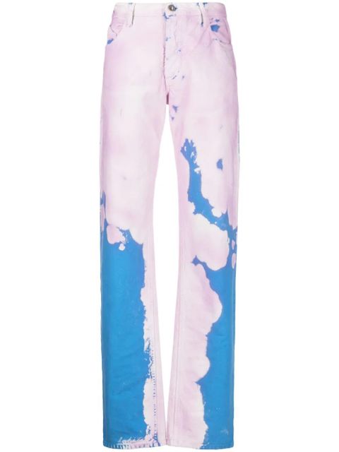 The Attico tie-dye pattern denim jeans - Blue - zdjęcie produktu nr 1