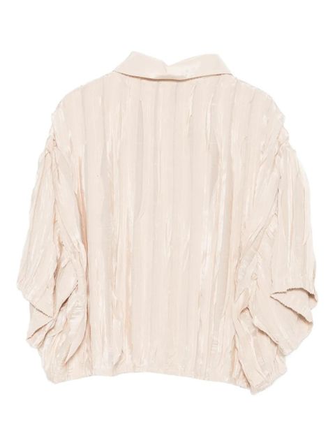 Alysi origami-pleated shirt - Neutrals - zdjęcie produktu nr 2