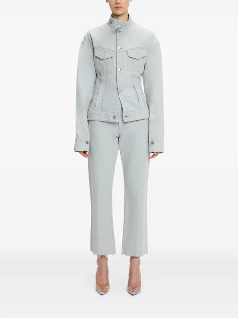 Victoria Beckham Sculptural denim jacket - Blue