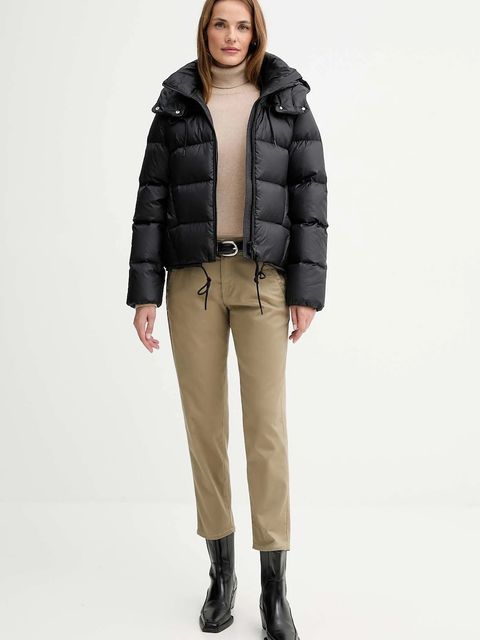 G-Star Raw spodnie damskie kolor zielony fason chinos medium waist D25257-C105