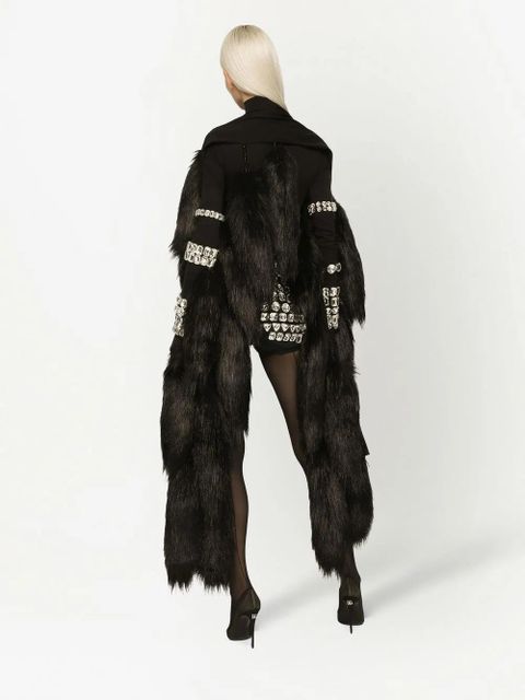 Dolce & Gabbana KIM DOLCE&GABBANA faux-fur stole - Black