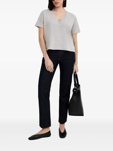 LouLou de Saison Faaa V-neck short-sleeve T-shirt - Grey