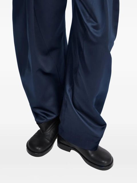 JW Anderson D-ring pleated trousers - Blue
