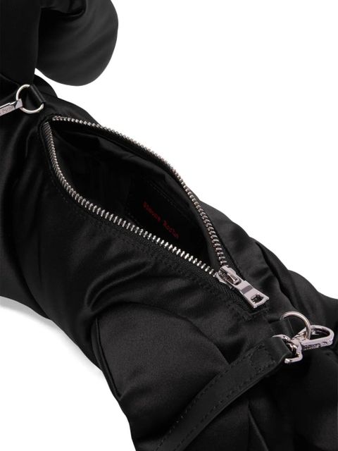 Simone Rocha Hare padded satin cross body bag - Black