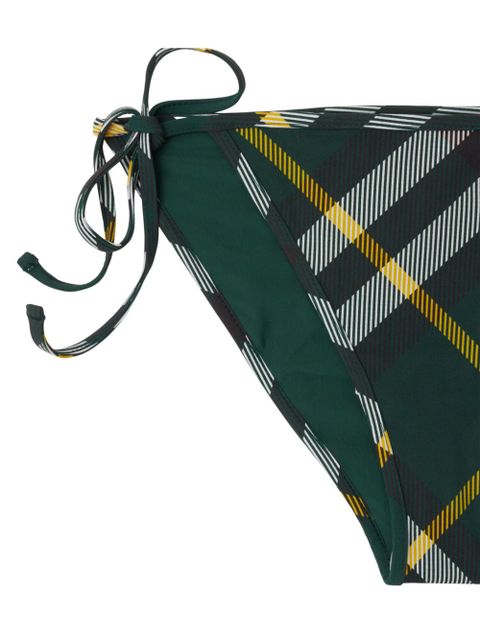 Burberry checked bikini briefs - Green