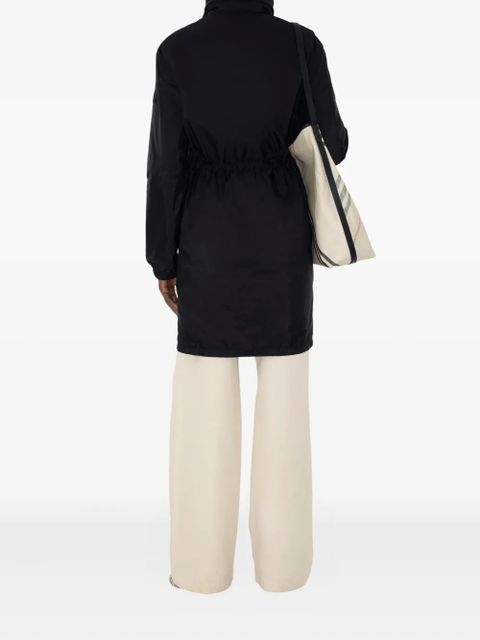 Burberry Vintage Check-trim parka coat - Black