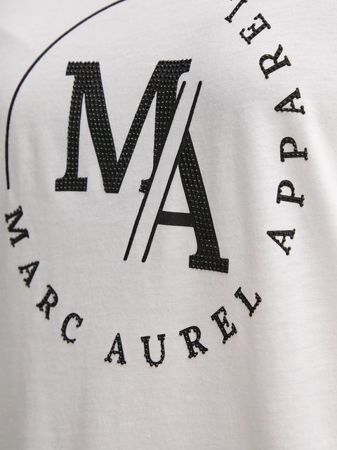 Marc Aurel t-shirt damski kolor biały 7635-7000-73814