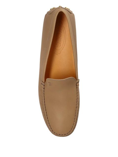 Tod's studded leather loafers - Neutrals