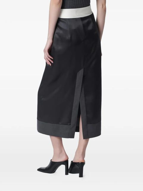 Róhe inside-out midi skirt - Black
