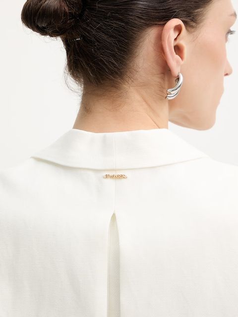 Twinset marynarka z dodatkiem lnu