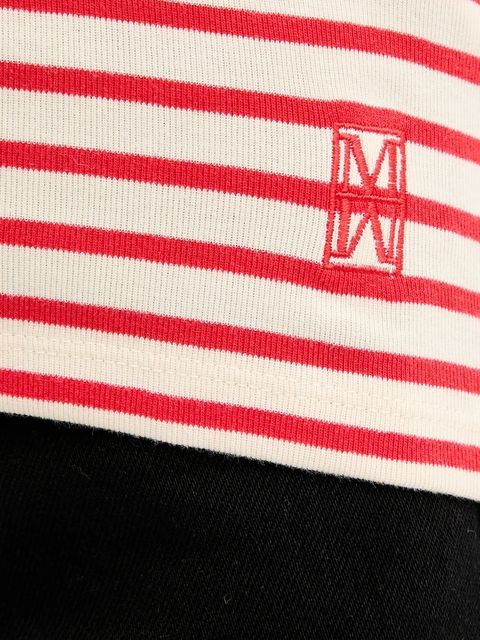 Marc O'Polo longsleeve bawełniany kolor czerwony 600207452011