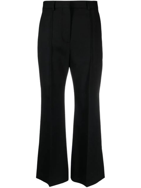 Lanvin flared cropped wool trousers - Black - zdjęcie produktu nr 1