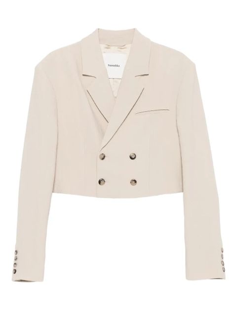Nanushka double-breasted blazer - Neutrals - zdjęcie produktu nr 1
