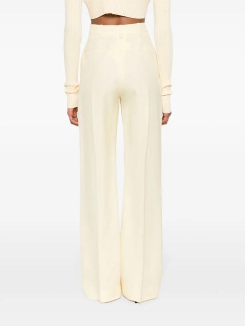 Jacquemus Le Pantalon Sauge flared trousers - Yellow