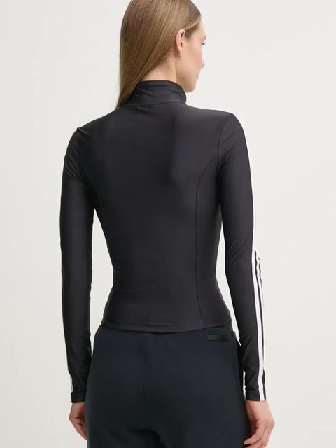 adidas Originals bluza 3S SLIM TT damska kolor czarny wzorzysta JD5025 - zdjęcie produktu nr 2