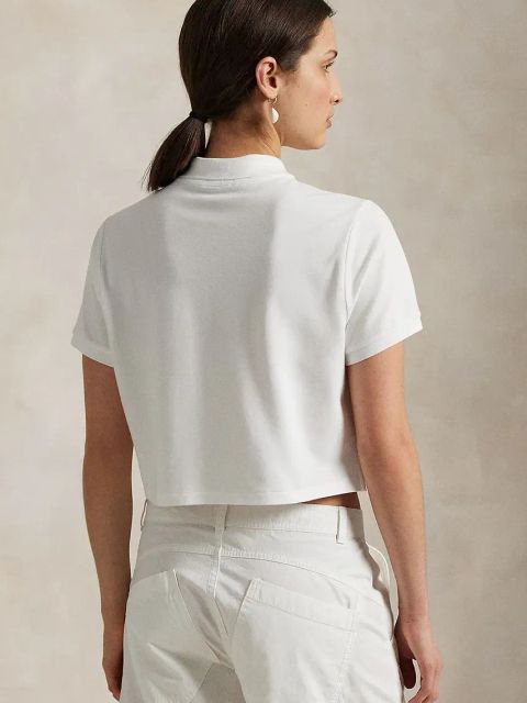Polo Ralph Lauren polo bawełniane damski kolor biały 211965104