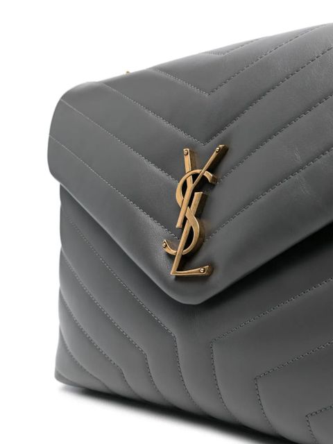 Saint Laurent medium Loulou shoulder bag - Grey