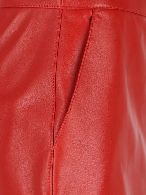 Saint Laurent zip skirt - Red