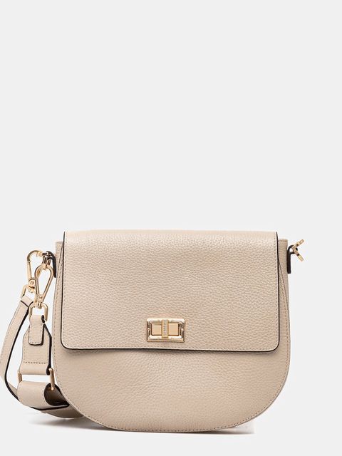 Geox torebka skórzana kolor beżowy D25KAA-00046-C9999 - zdjęcie produktu nr 1