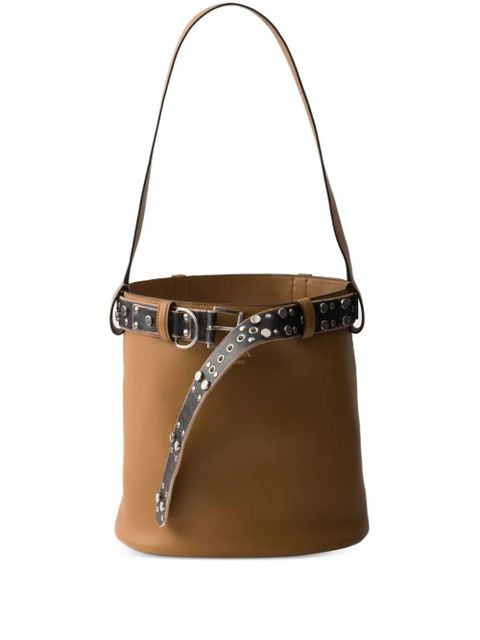 Prada Buckle bucket bag - Brown - zdjęcie produktu nr 1