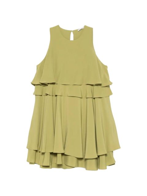 AMI Paris ruffled mini dress - Green - zdjęcie produktu nr 1