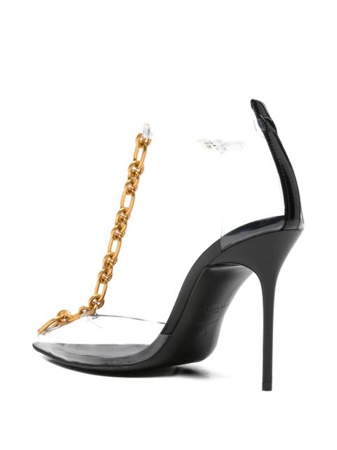 Balmain chain-link transparent pumps - White