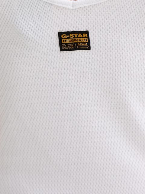 G-Star top bawełniany kolor biały D26226-D275