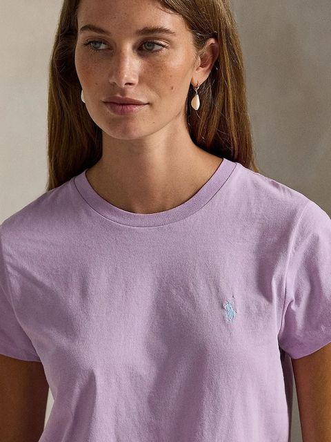 Polo Ralph Lauren t-shirt bawełniany damski kolor fioletowy 211B14605