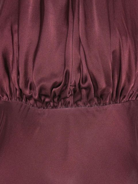 ROTATE BIRGER CHRISTENSEN high-neck silk maxi dress - Red