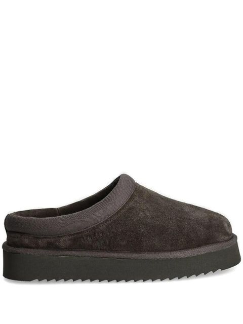 Copenhagen suede flat mules - Grey - zdjęcie produktu nr 1