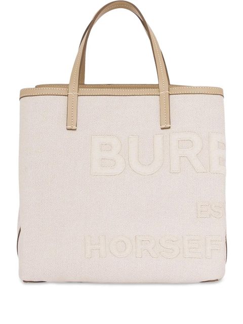 Burberry mini Horseferry tote bag - Neutrals