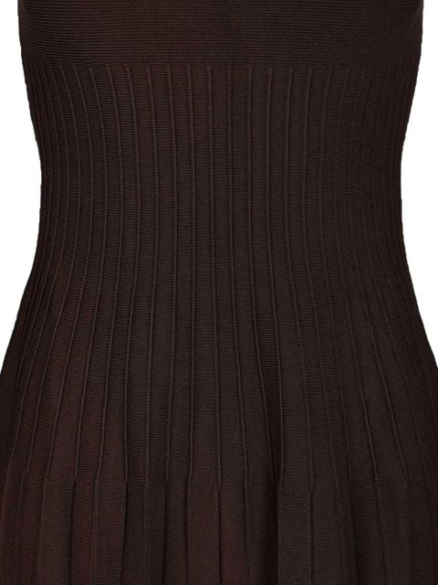 STAUD Elyse sleeveless A-line dress - Brown - zdjęcie produktu nr 2