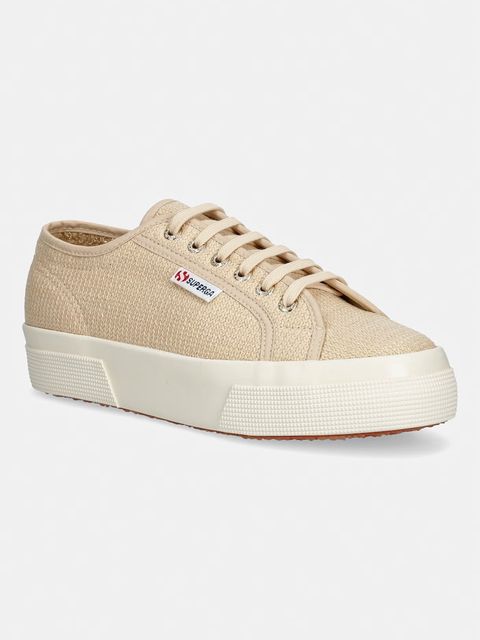 Superga 2740 PLATFORM RAFFIA tenisówki damskie - zdjęcie produktu nr 1