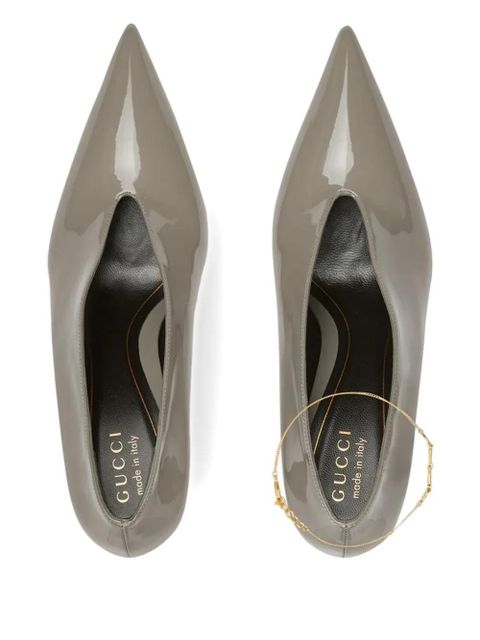 Gucci 85mm 97 pumps - Grey
