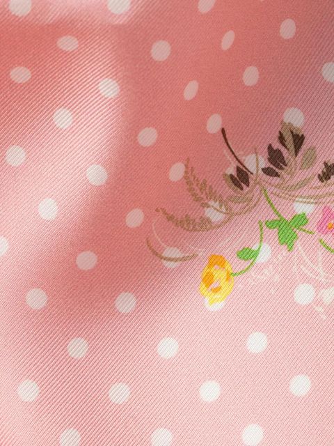 Prada printed silk twill scarf 55 - Pink