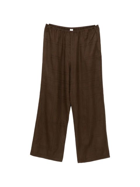TOTEME exposed-seam detail trousers - Brown - zdjęcie produktu nr 1