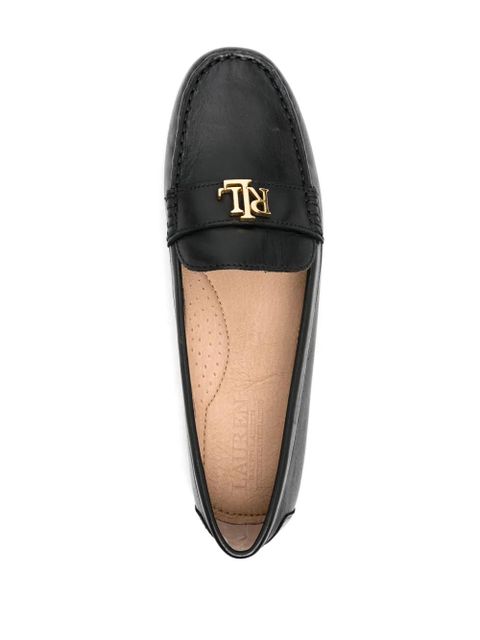 Lauren Ralph Lauren Barnsbury Driver leather loafers - Black