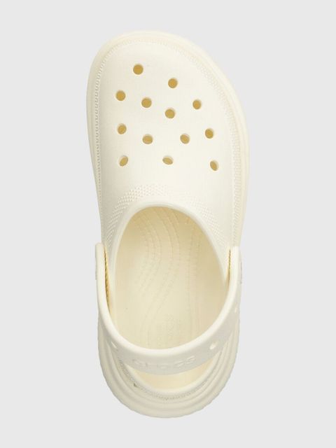 Crocs klapki Stomp Slide damskie kolor beżowy na platformie 209347.0WV