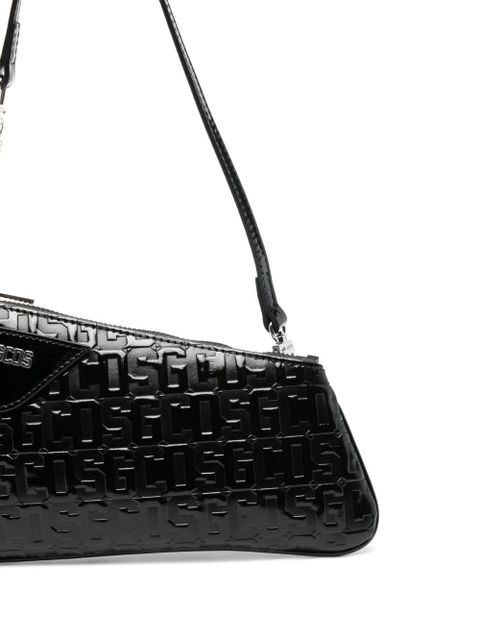 GCDS Comma Notte monogram shoulder bag - Black