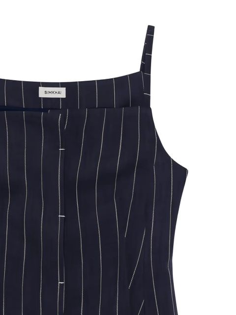 Simkhai striped-pattern sleeveless blouse - Blue - zdjęcie produktu nr 2