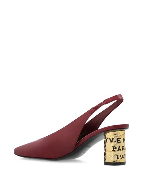 Givenchy square-toe slingback pumps - Red