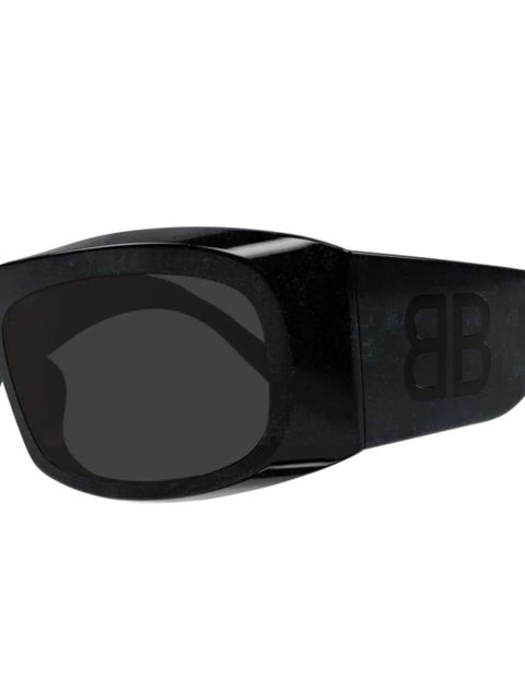 Balenciaga Eyewear angular-frame sunglasses - Black
