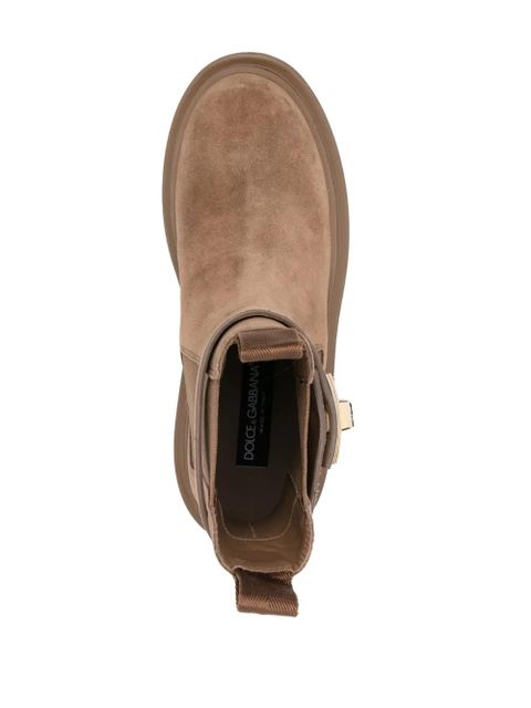 Dolce & Gabbana suede boots - Brown