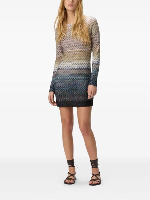 Missoni ombre-knit mini dress - Neutrals - zdjęcie produktu nr 2