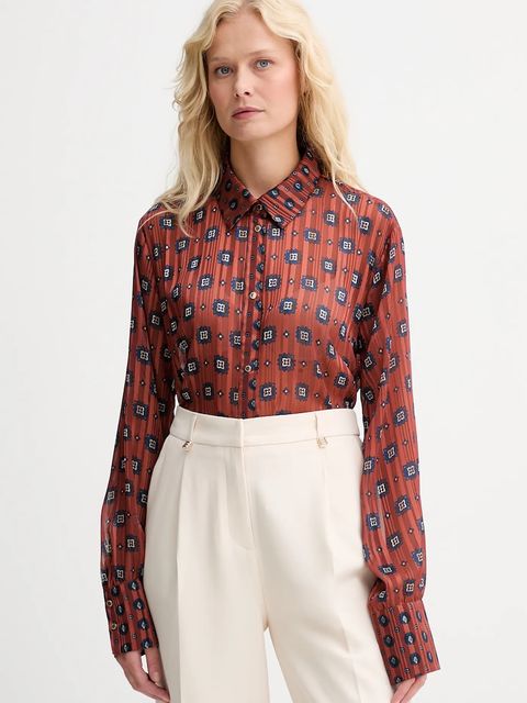 Morgan koszula damska kolor pomarańczowy relaxed z kołnierzykiem klasycznym CILGAL.F - zdjęcie produktu nr 1