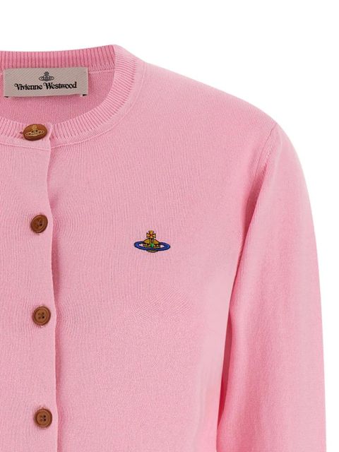 Vivienne Westwood orb logo bea cardigan - Pink