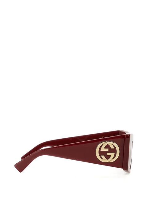 Gucci Interlocking G-appliqué sunglasses - Red
