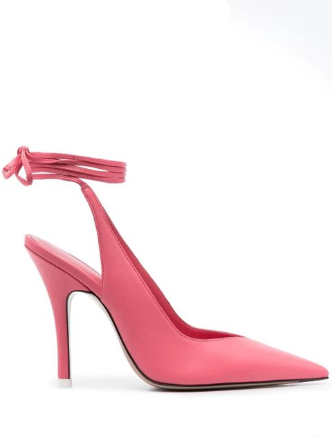 The Attico strap-detail pointed-toe pumps - Pink - zdjęcie produktu nr 1