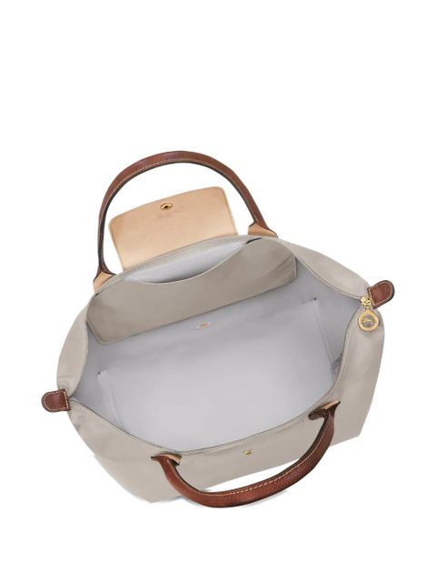Longchamp L Le Pliage top-handle pebble tote bag - Neutrals