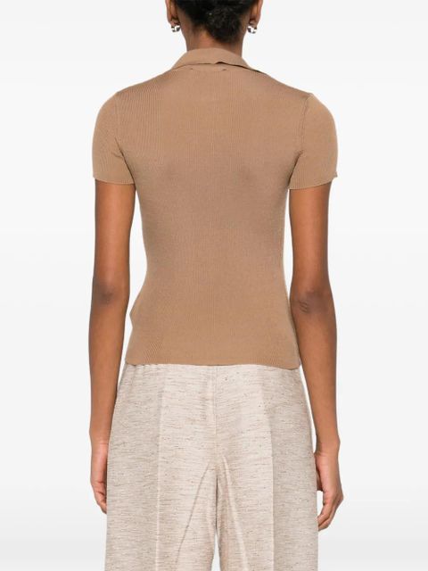 Max Mara V-neck top - Brown
